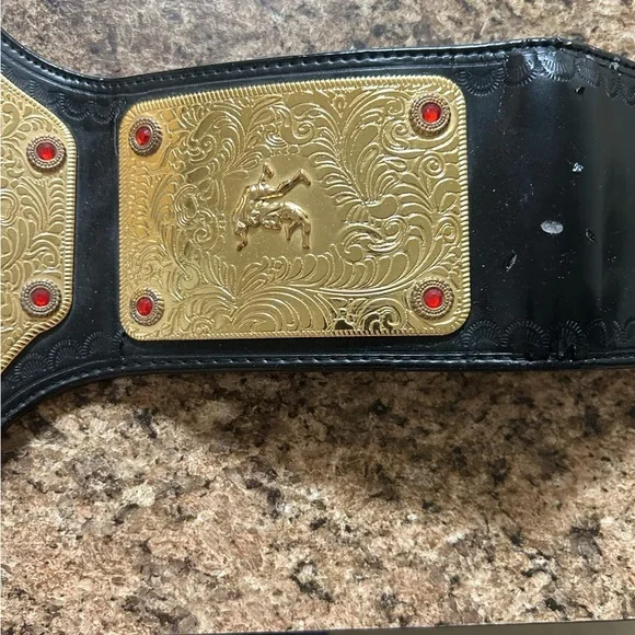 Kids Size WWE World Heavyweight Championship Belt (Shawn Michaels Nameplate) - Picture 4 of 6